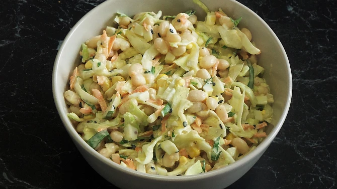 Fazolový Coleslaw