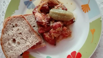 Marinované výpečky z vepřového kolena