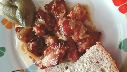 Marinované výpečky z vepřového kolena