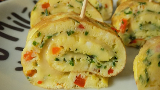 Omeletkové jednohubky