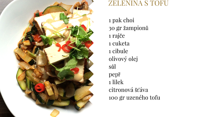 Tahini grilovaná zelenina s tofu