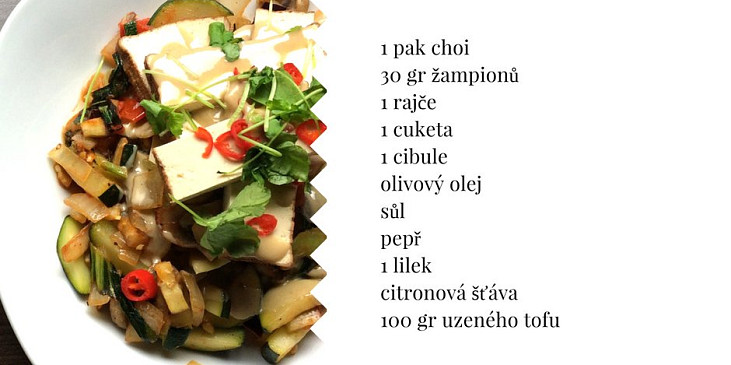 Tahini grilovaná zelenina s tofu