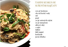 Tahini kuskus se sušenými rajčaty
