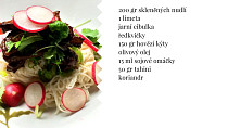 Tahini limetkové nudle
