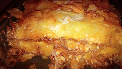 Zapečené brambory à la lasagne