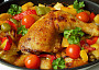 Kuře pečené v zelenině