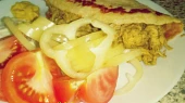 Kuřecí gyros v otrubové placce (Dukanova dieta)