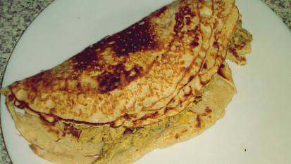 Kuřecí gyros v otrubové placce (Dukanova dieta)