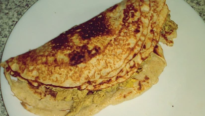 Kuřecí gyros v otrubové placce (Dukanova dieta)