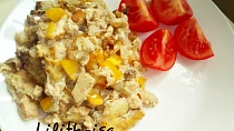 Květákový pekáček s tofu a žampiony (Dukanova dieta)