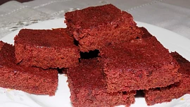 Brownies z červené řepy