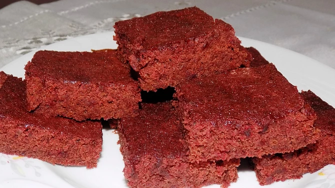 Brownies z červené řepy