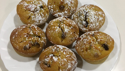 Hrníčkové muffiny s dýní hokkaido a s překvapením podle Eduarda