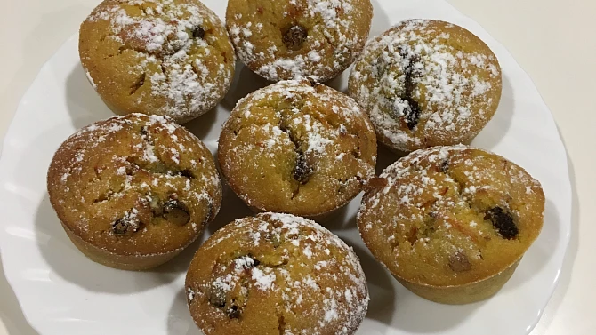 Hrníčkové muffiny s dýní hokkaido a s překvapením podle Eduarda