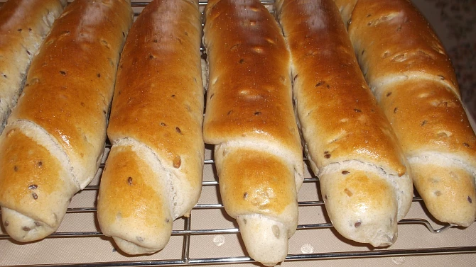 Semínkové mega rohlíky, Mega rohlíky.