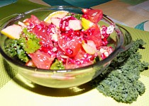 Ovocný salát s kadeřávkem
