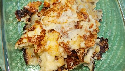 Palačinkové noky se švestkami a mascarpone