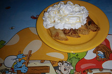 Paradny recept vylepseny kokosovym cukrom na kokosovom oleji so slahackou a agave syrupom a samozrejme s dulovym a bazovym dzemom :)