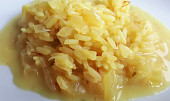 Krémové šafránové rizoto se sýrem  (bez tuku) (Šafránové rizoto)