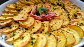 Bramborová "květina" se slaninovým středem