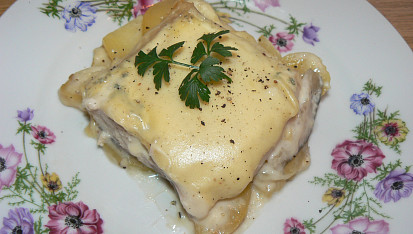 Rybí filet zapečený v bešamelu