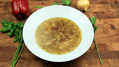 Česneková polévka - sváteční