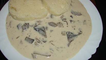 Houbová ze žampiónů a hlívy ústřičné