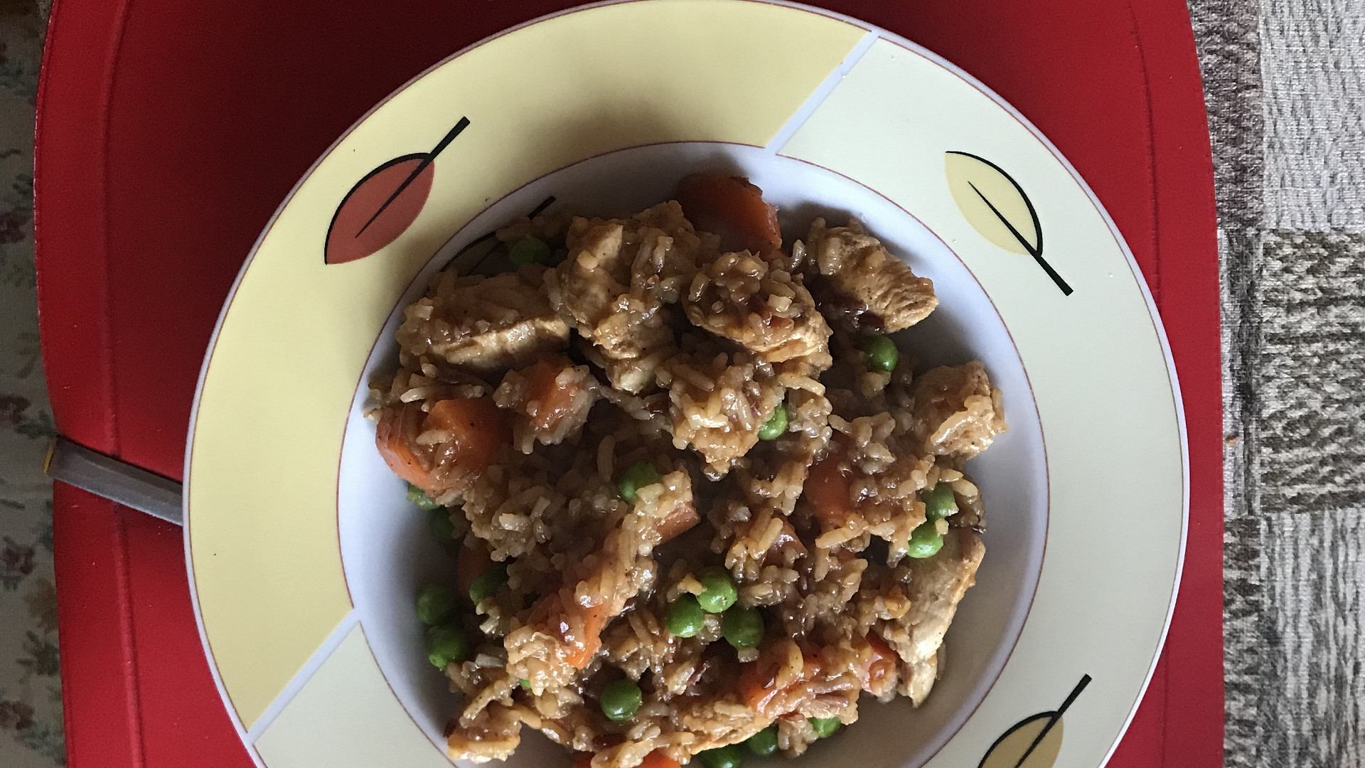 Kuřecí čína s jasmínovou rýží