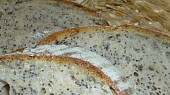 Kvasový chléb s mákem a sýrem
