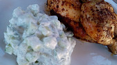 Skyr- okurkový salát