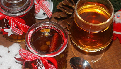 Vánoční sirup na grog i svařené víno