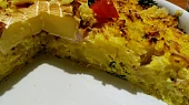 Bramborový nákyp se schwarzwaldskou šunkou se sýrovým středem