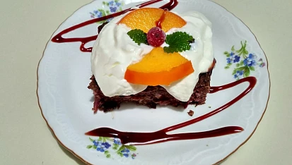 Buchta ze syrové řepy se šmakounem bez mouky, Buchta ze syrové řepy se šmakounem meruňka bez mouky