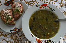 Novoroční čočková polévka