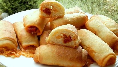 Křupavé rolky s goudou a chorizem, Křupavé rolky s goudou a chorizem 