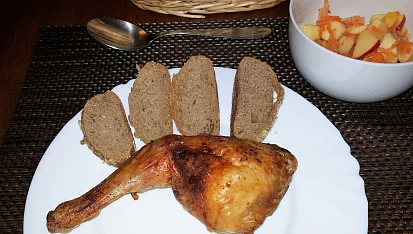 Kuřecí čtvrtky na roštu (bez tuku), Kuřecí čtvrtky na roštu (bez tuku)