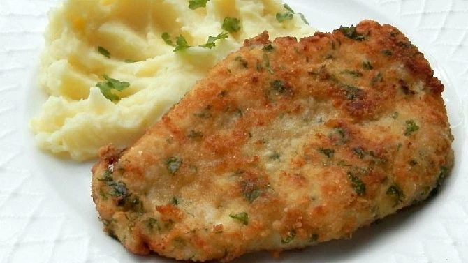 Kuřecí řízek v parmazánové strouhance, Kuřecí řízek v parmazánové strouhance