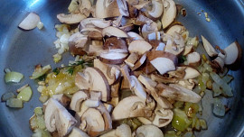 Quinoa s houbami à la houbový kuba