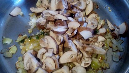 Quinoa s houbami à la houbový kuba