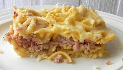 Špecle zapečené se šunkou a sýrem, Špecle zapečené se šunkou a sýrem