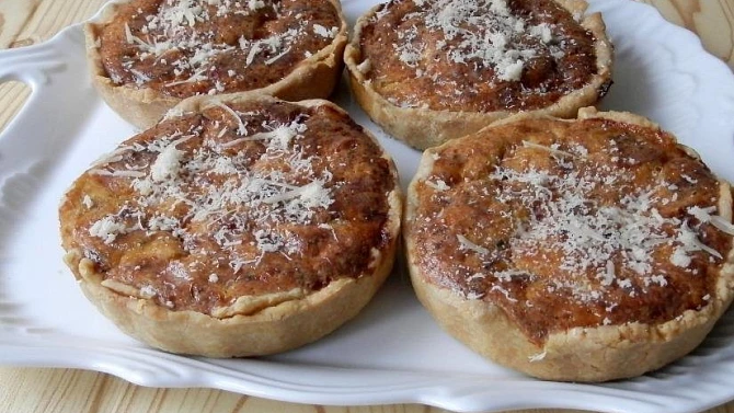 Tartaletky s masem a parmazánem, Tartaletky s masem a sýrem