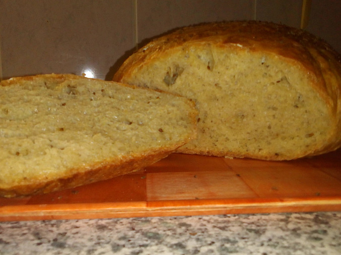 Chléb ze sypkého seitanu