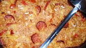 "Krupník"- zapečené kroupy nejen s klobásou
