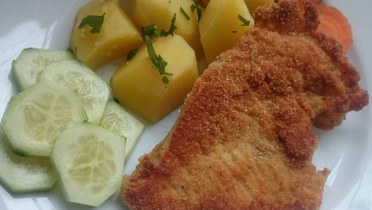 Krůtí  "pizza" řízek