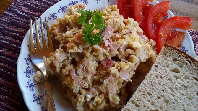 Vločková smaženice (nejen) s droždím