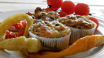 Bramborové muffiny se zeleninou