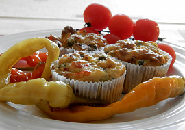 Bramborové muffiny se zeleninou