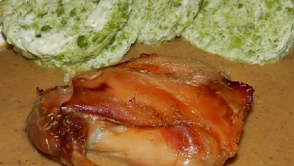 Králík po myslivecku s hráškovým knedlíkem, Králík po myslinecku s hráškovým knedlíkem
