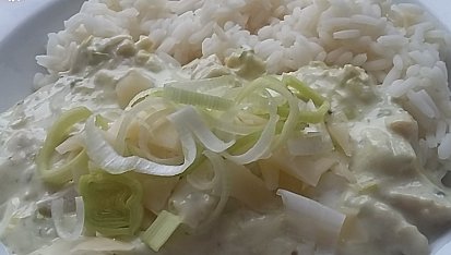 Kuřecí nudličky s pórkem a nivou