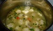 Kuřecí polévka s krekrovými knedlíčky (Právě uvařeno)